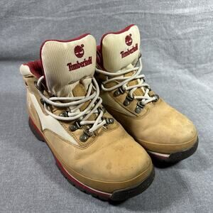 Timberland Womens Tan Beige Suede Lace Ankle Fashion Boots W 6.5 (Mens 5)